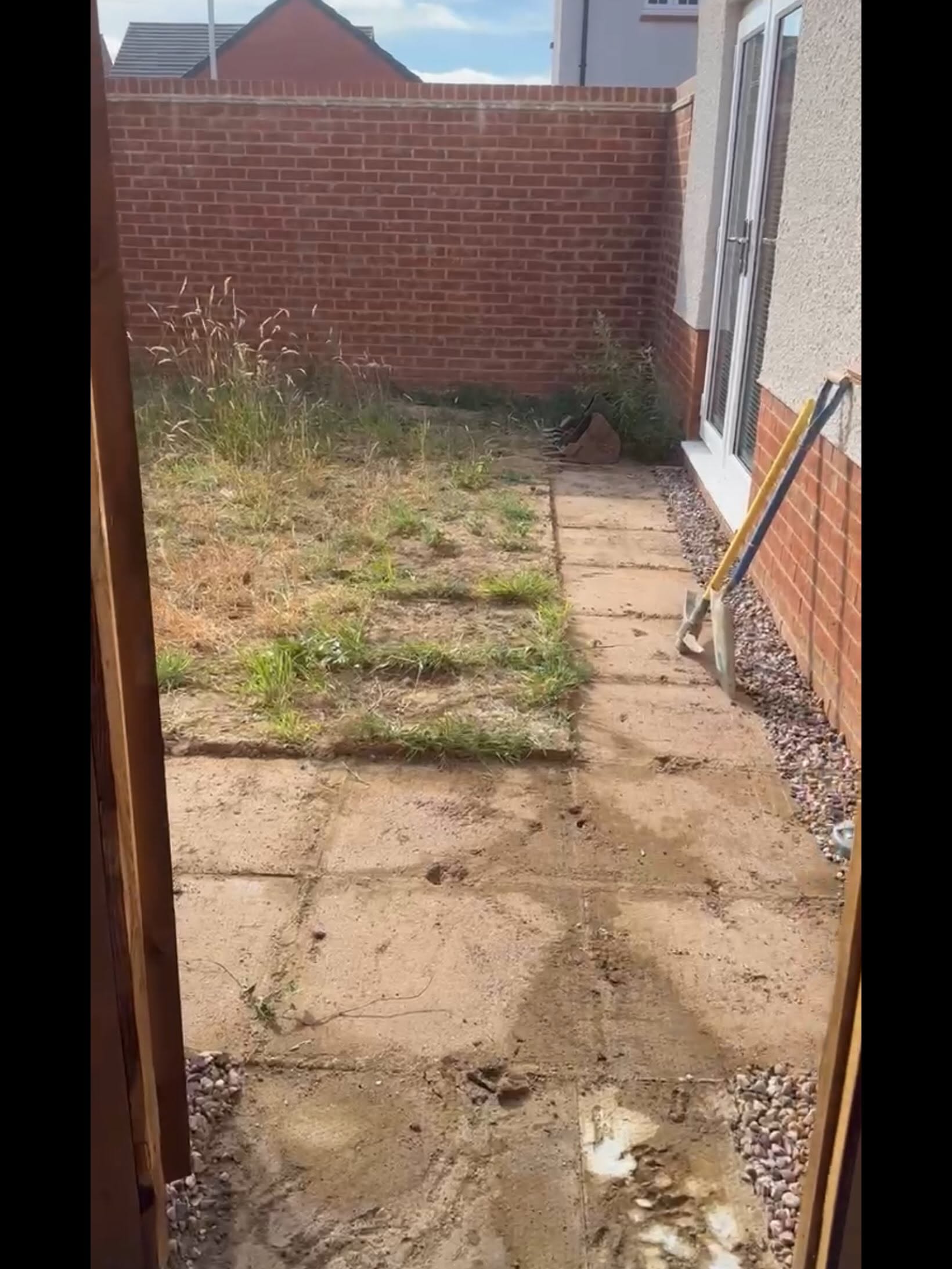 Garden before landscaping